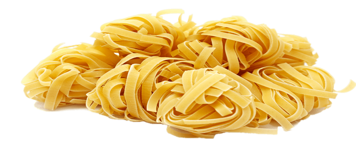 Loose Pile of Plain Cooked Spaghetti Noodles Transparent Background PNG