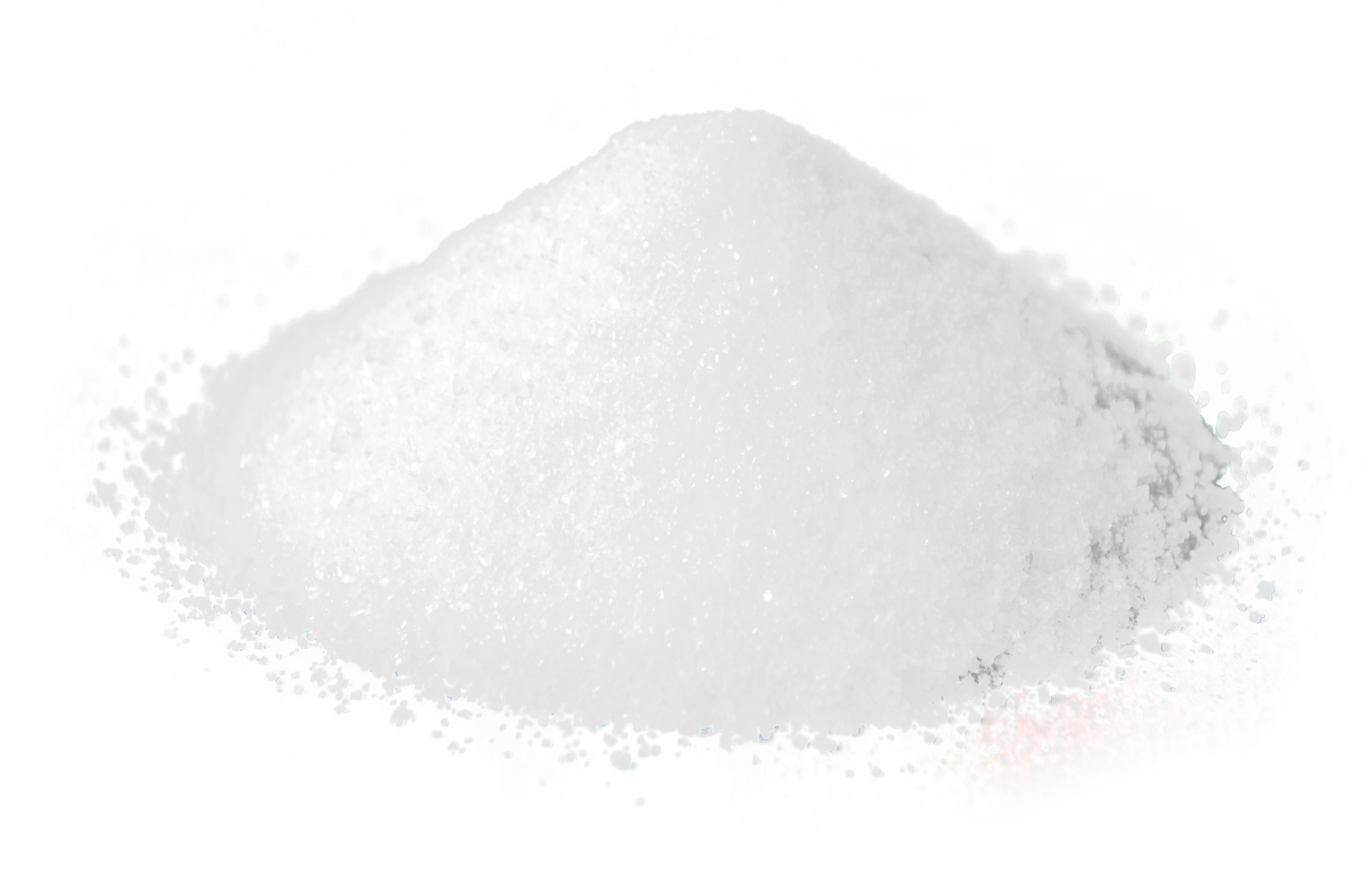 Fine White Sugar Powder Mound Isolated Transparent Background PNG Image