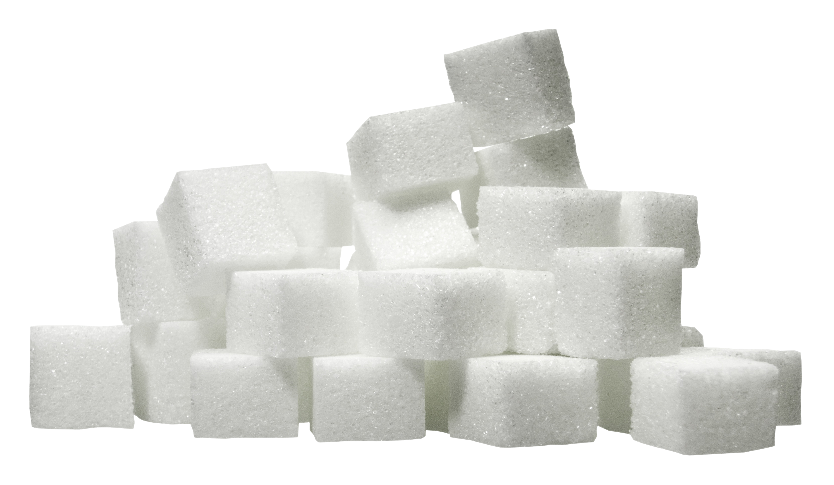 Large Pile of White Sugar Cubes Transparent PNG Ingredient Image