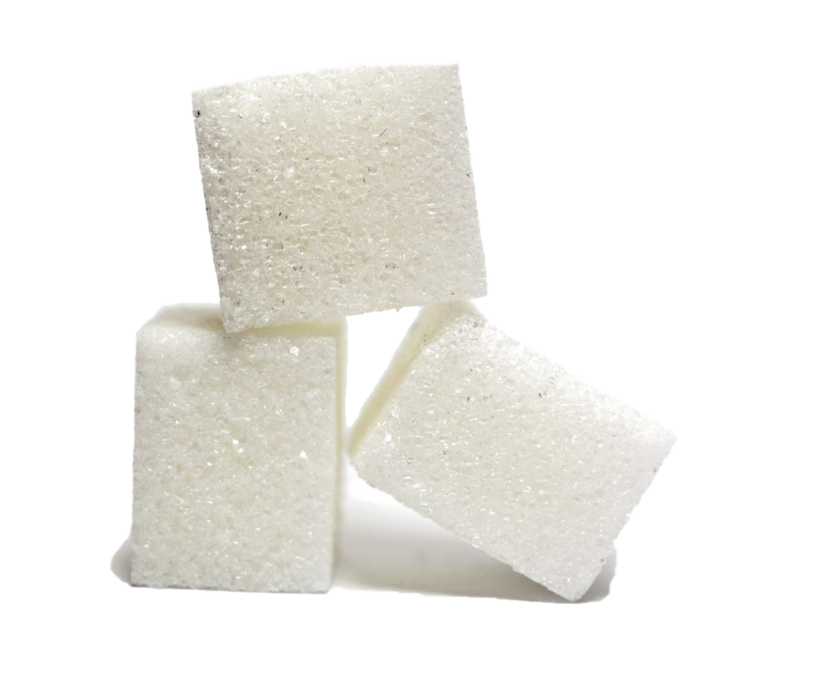 White Sugar Cubes Grouped Together Transparent Background PNG Food Image