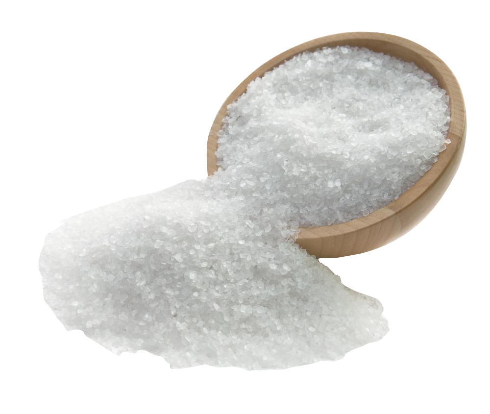 White Sugar in Wooden Spoon Isolated Transparent Background PNG Image