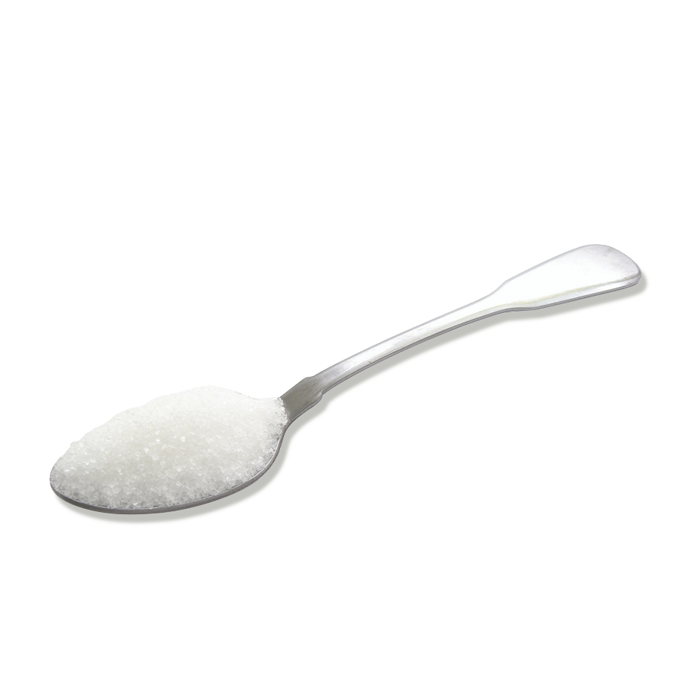 White Sugar Spoon Isolated on Transparent Background PNG Kitchen Cutout