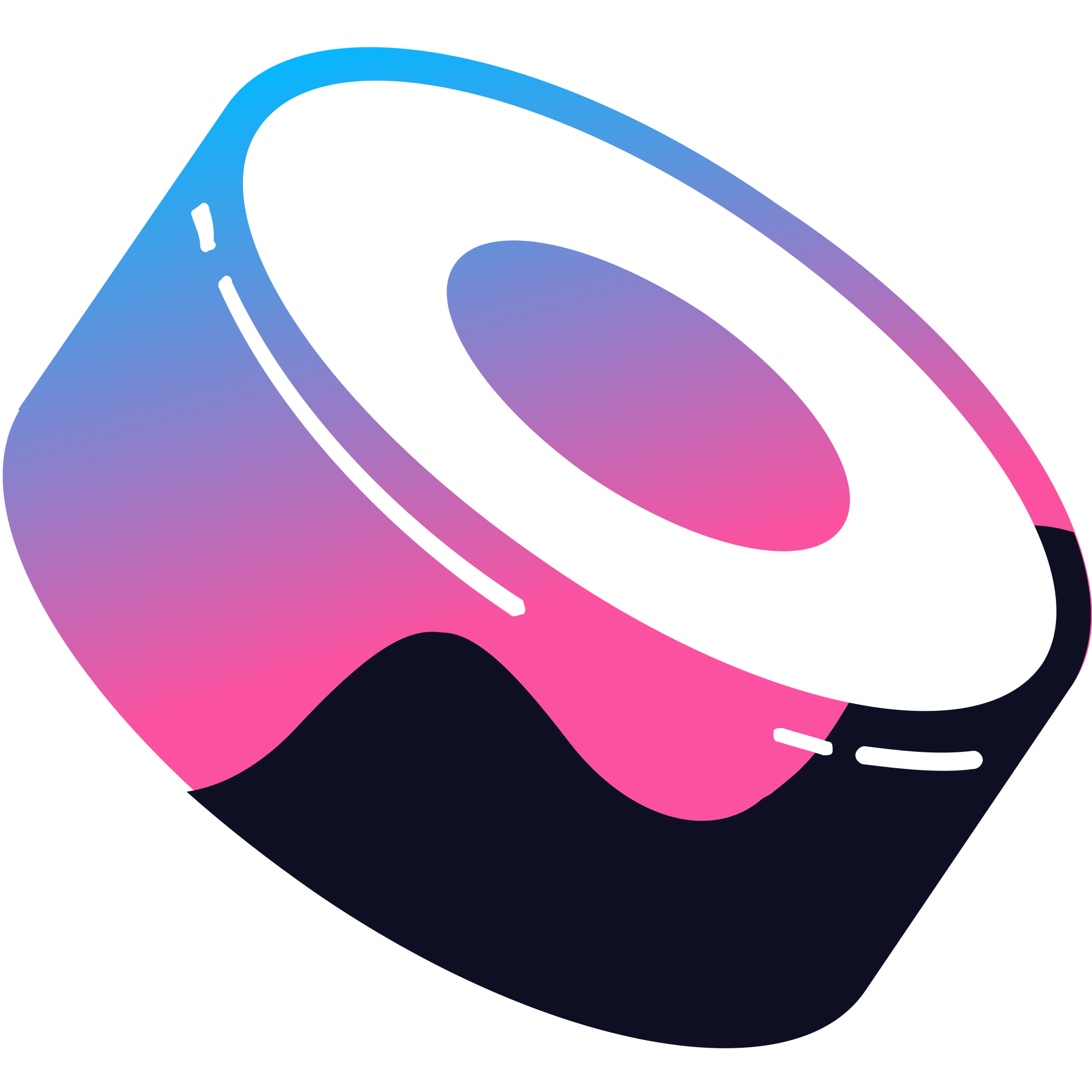 Colorful Gradient Sushi Roll Icon Isolated Transparent Background PNG