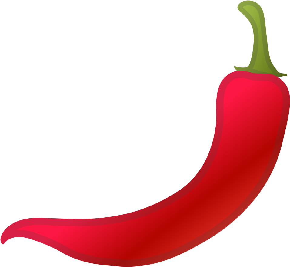 Red Chili Pepper Cartoon Illustration Isolated Transparent Background PNG