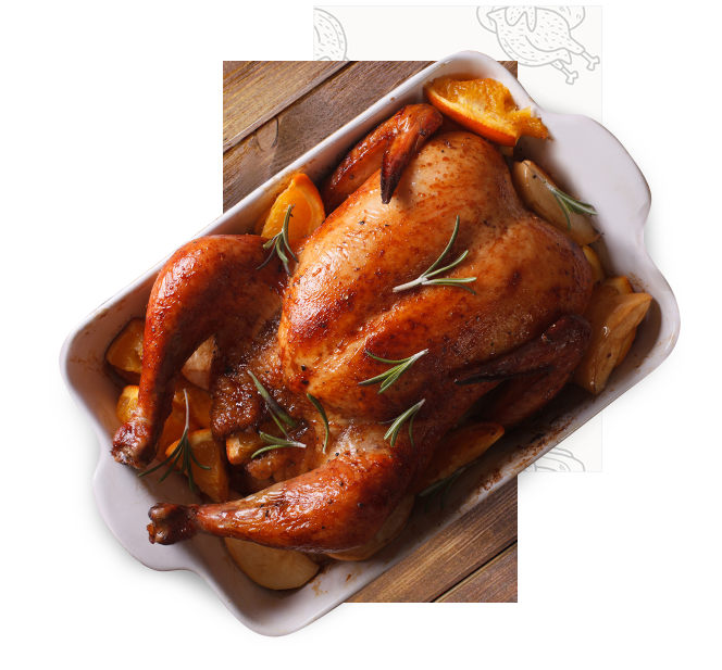 Roasted Thanksgiving Turkey in Foil Baking Tray Transparent PNG Food Image