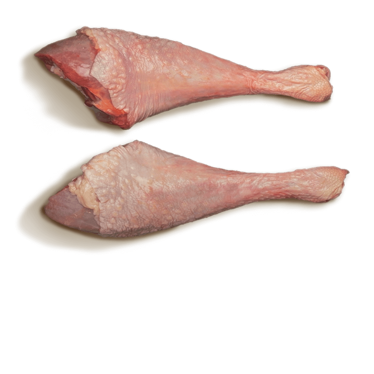 Two Raw Turkey Drumsticks Isolated on Transparent Background PNG Meat Image