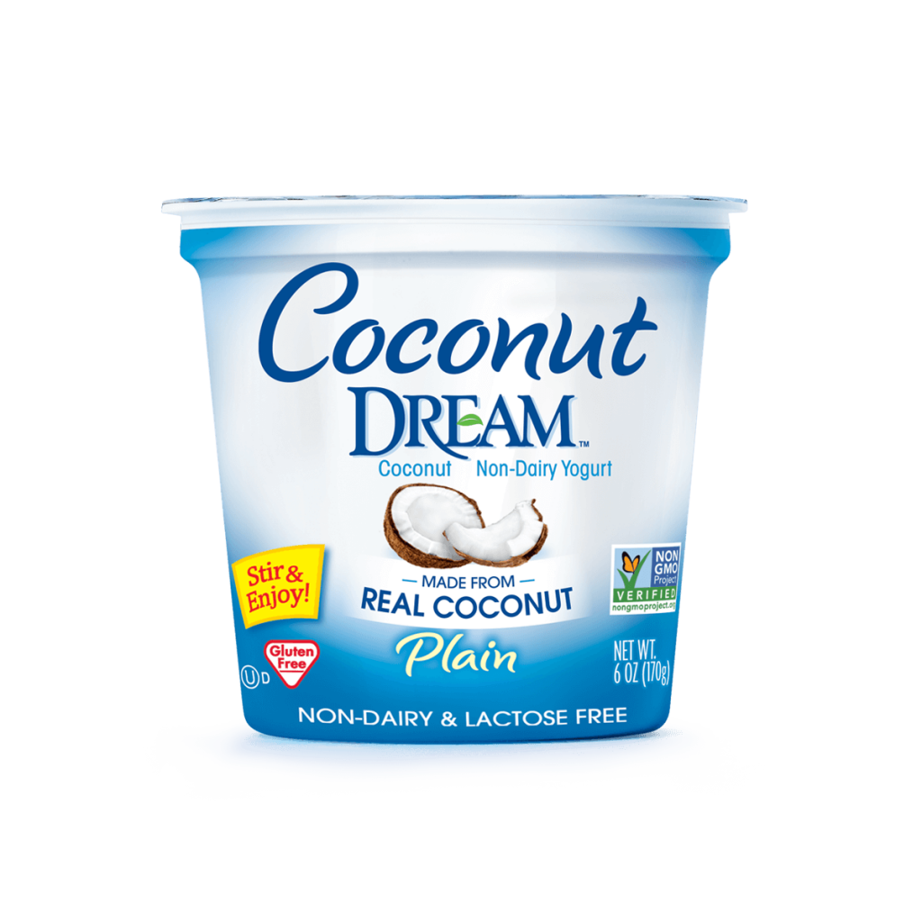 Coconut Dream Coconut Yogurt Cup Product Packaging PNG Photo