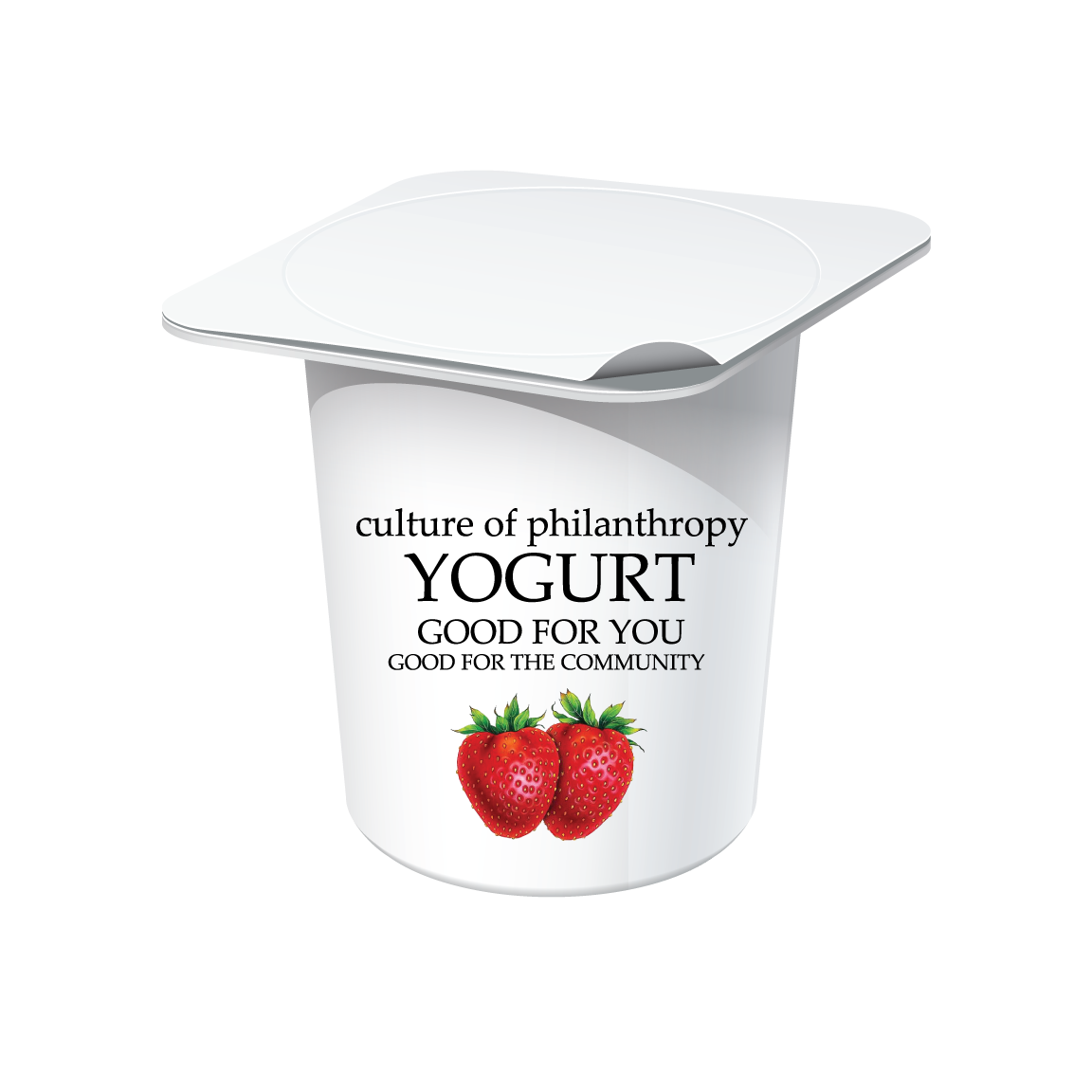 Culture of Philosophy Strawberry Greek Yogurt Cup Isolated PNG Product Image