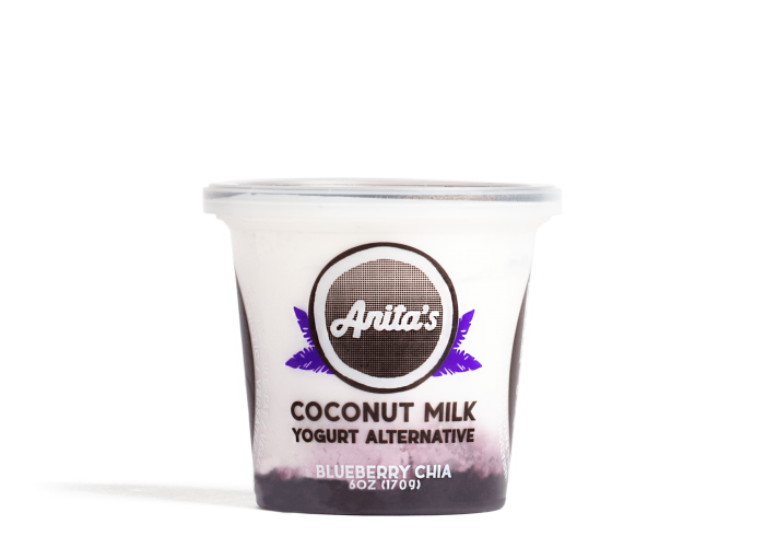 Epigamia Coconut Milk Yogurt Container with Green Label PNG Product Image