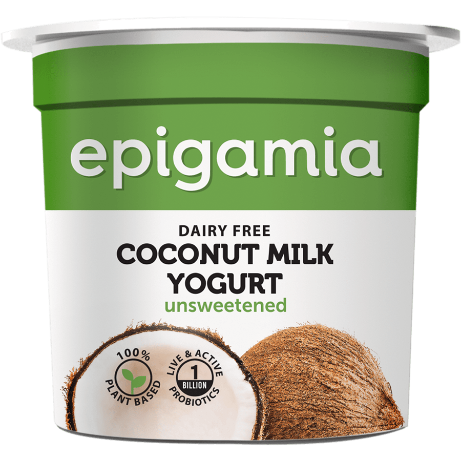 Epigamia Unsweetened Dairy Free Coconut Milk Yogurt Tub PNG Product Photo