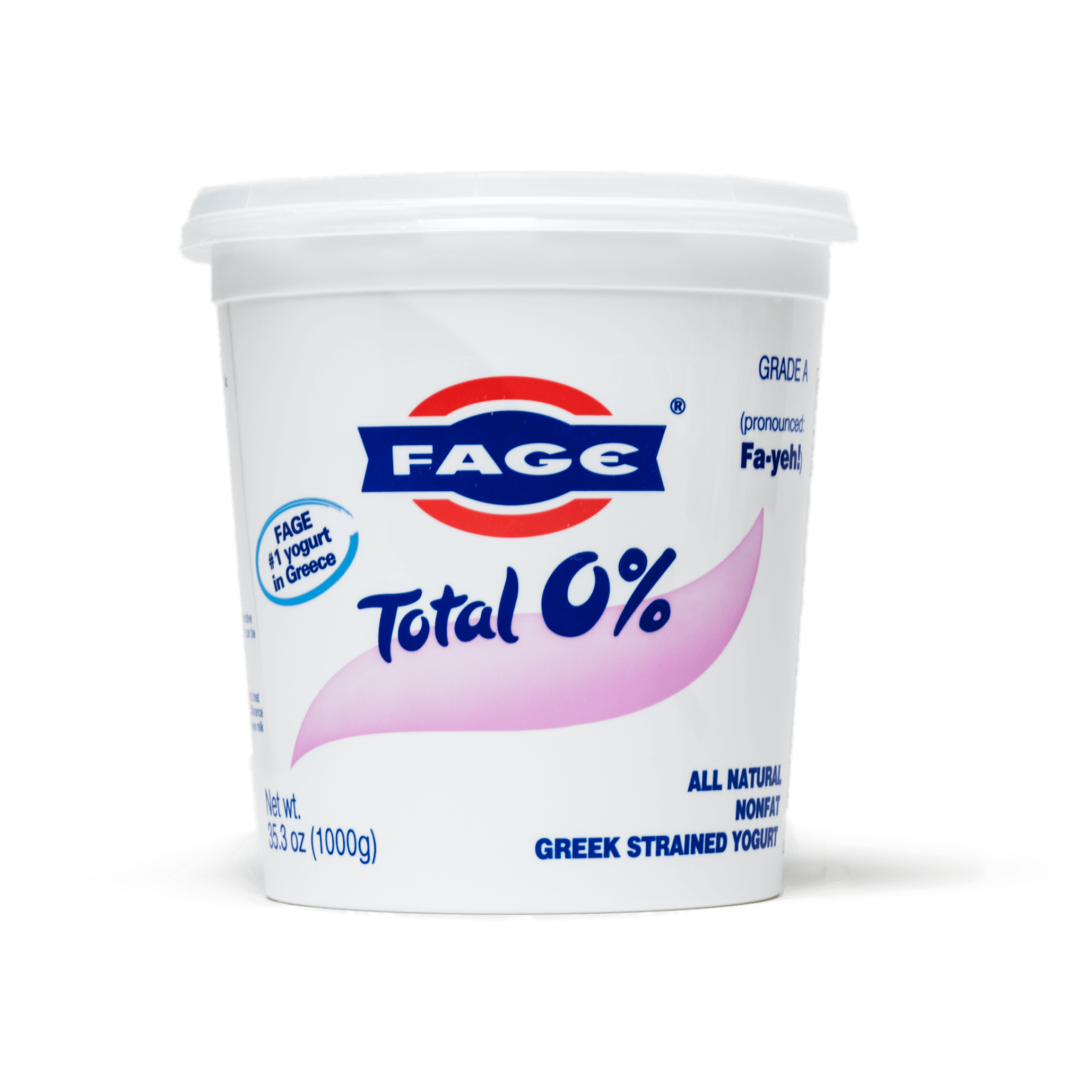 Fage Total Zero Percent Greek Yogurt Cup Isolated PNG Product Image