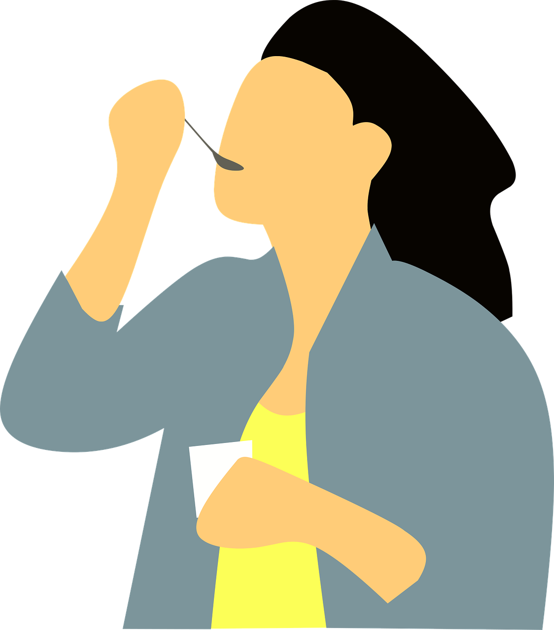 Romantic Couple Kissing Flat Vector Illustration Transparent PNG Image