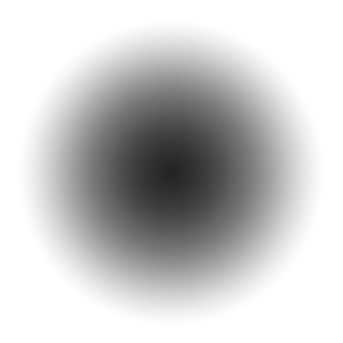 Soft Black Radial Gradient Blur Spot