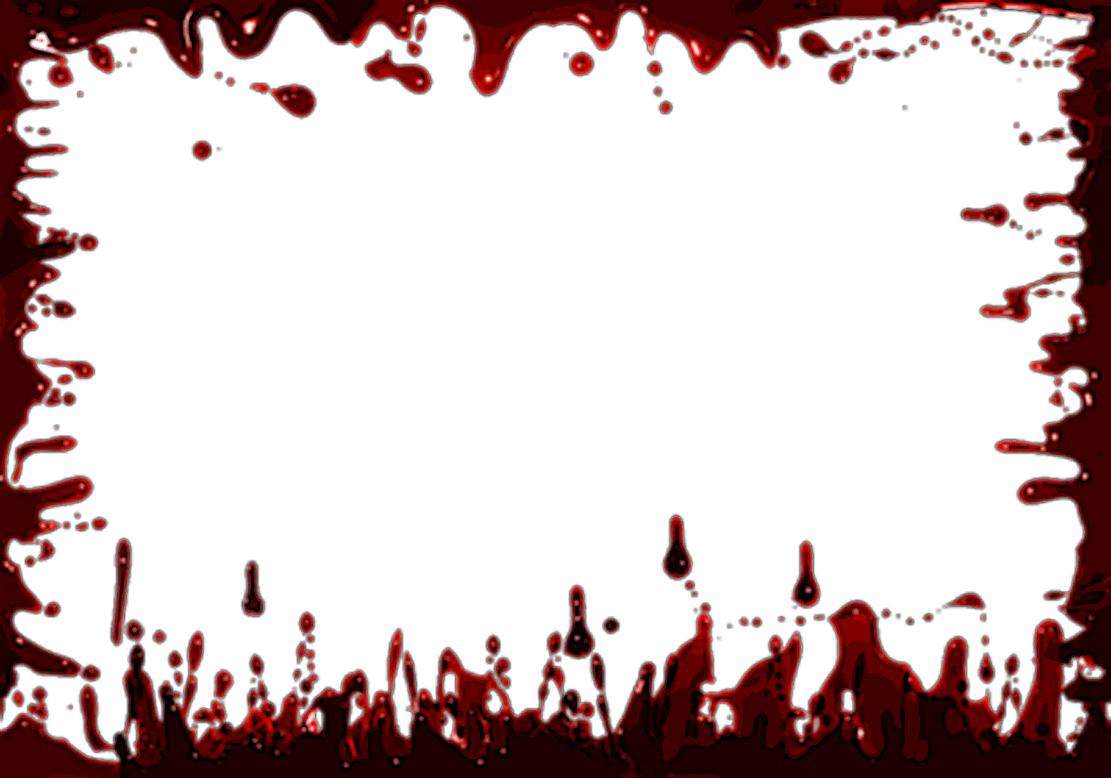 Dark Red Blood Splatter Border Frame