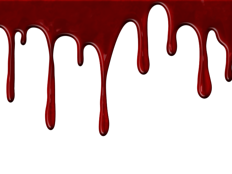Glossy Dark Red Dripping Liquid Border
