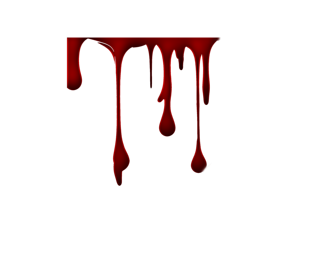 Dark Red Dripping Blood Edge Overlay