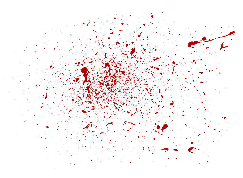 Red Splatter Spray Particles Scattered Burst