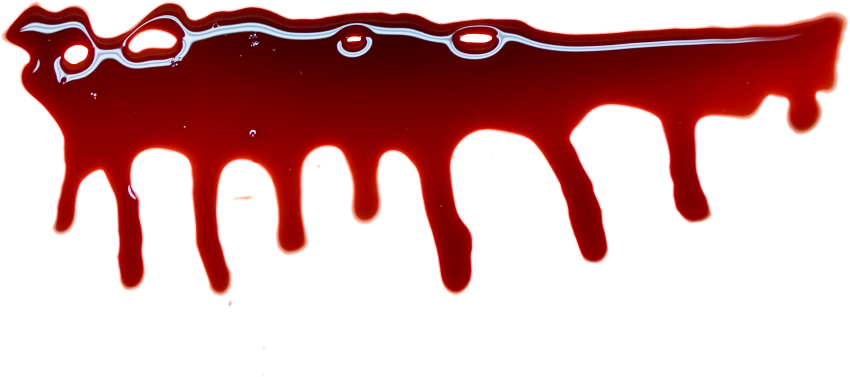 Glossy Red Drip Horizontal Border Edge