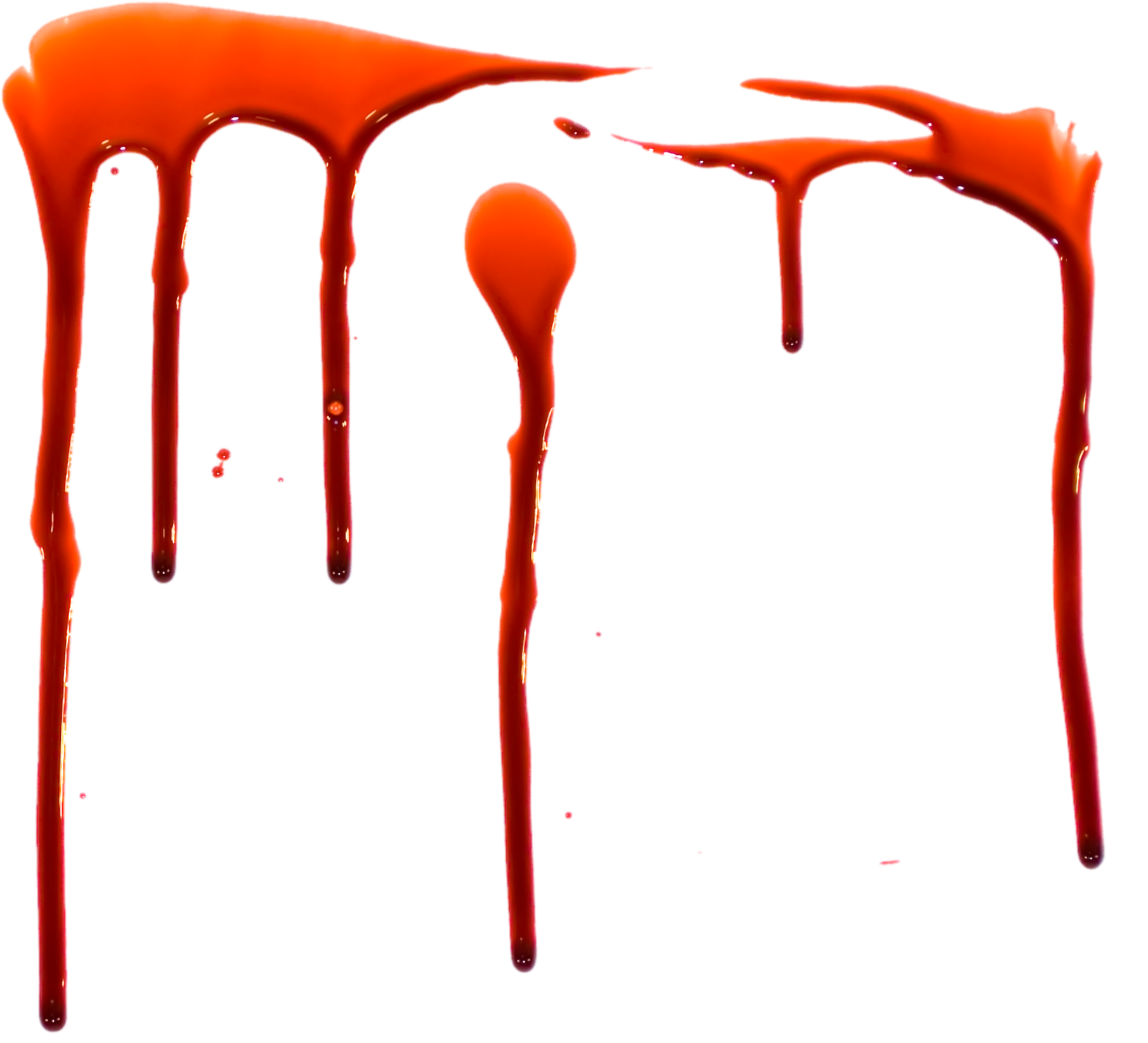Glossy Red Liquid Drips Dripping Down
