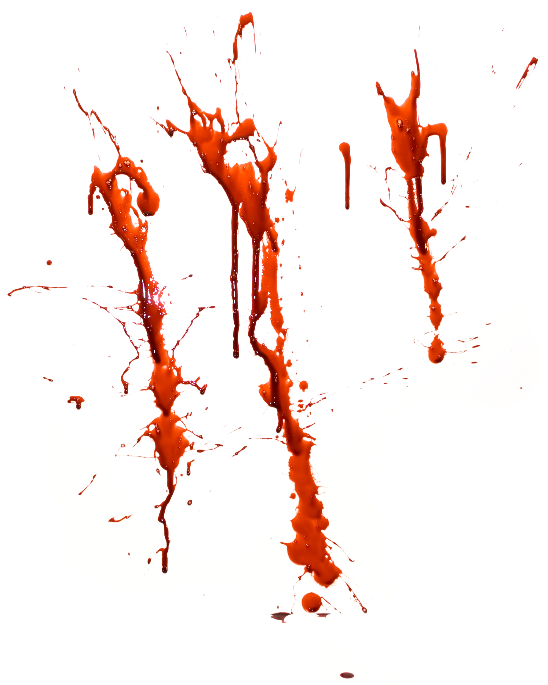 Red Blood Splatter Drips Dripping Down