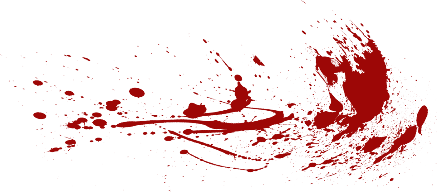 Dark Red Blood Splatter Spray Overlay