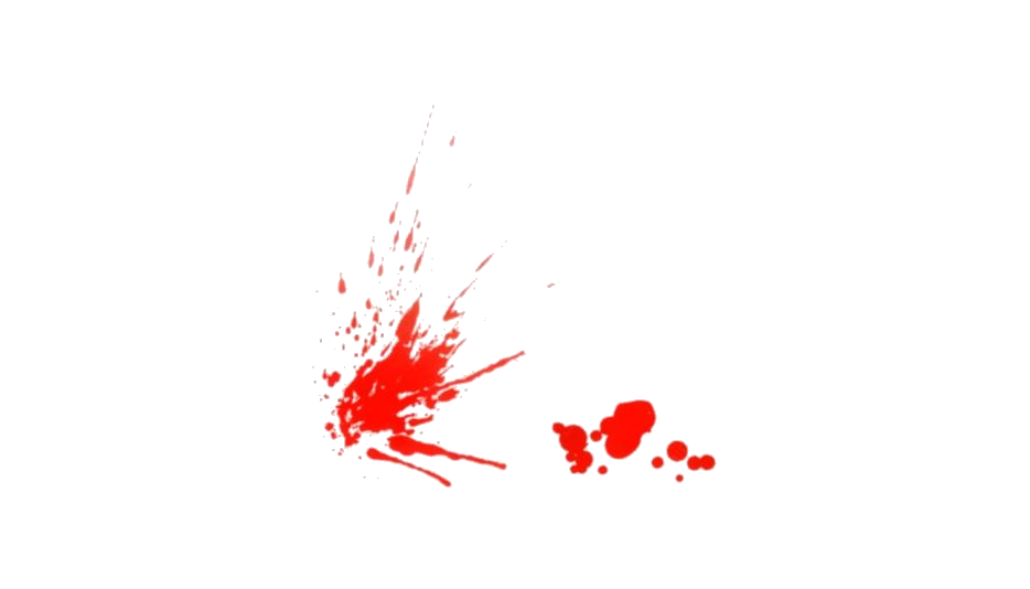 Red Blood Splatter with Droplets Effect