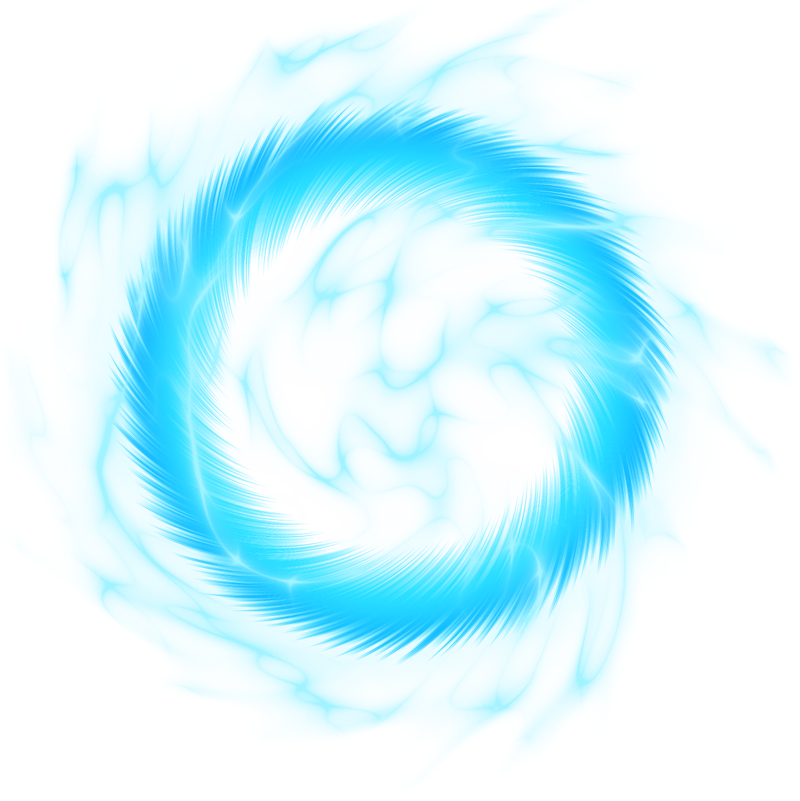 Glowing Blue Swirl Energy Vortex