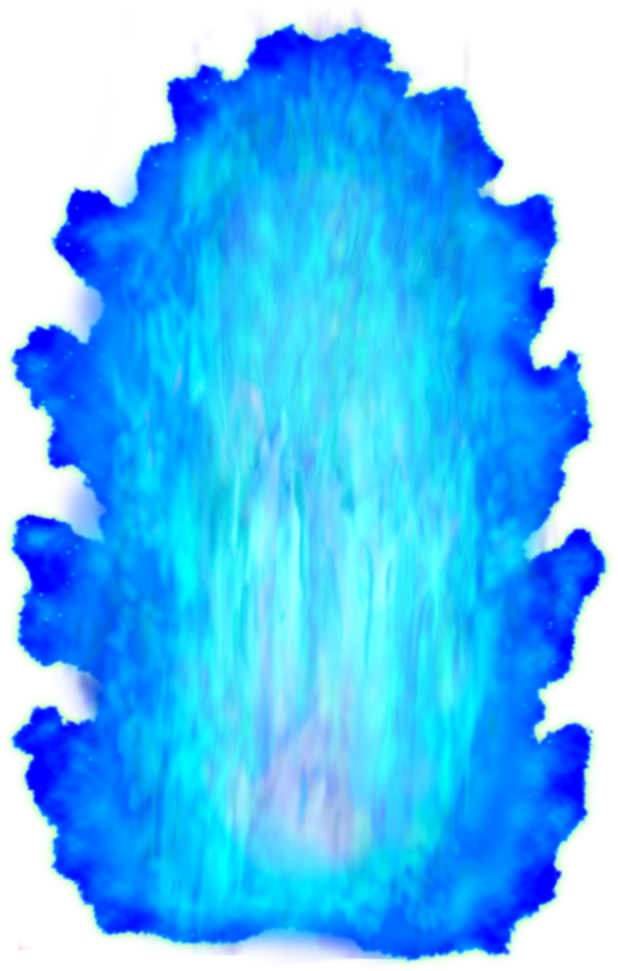 Electric Blue Energy Aura Flame Effect