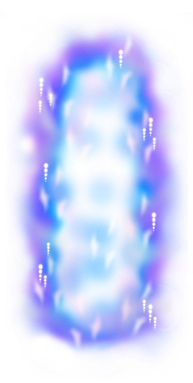Violet Blue Glowing Aura Pillar Light Effect