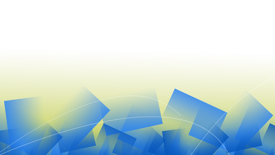 Blue Tilted Squares over Yellow Gradient