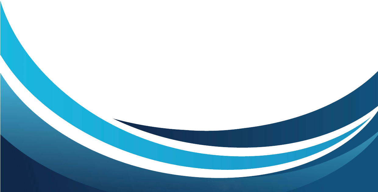 Blue Gradient Curved Wave Border Design