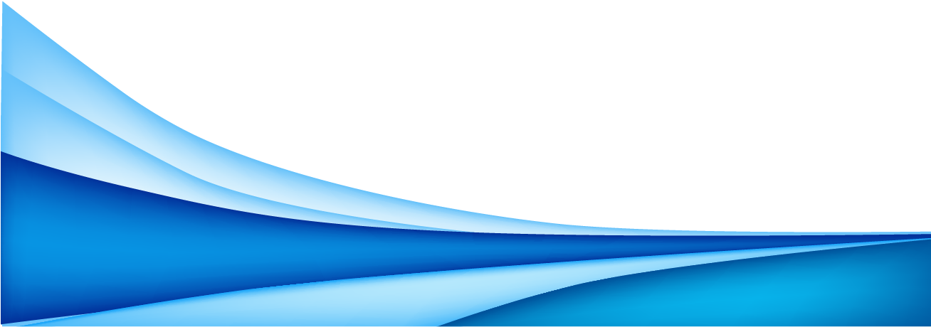 Blue Layered Wave Banner Design