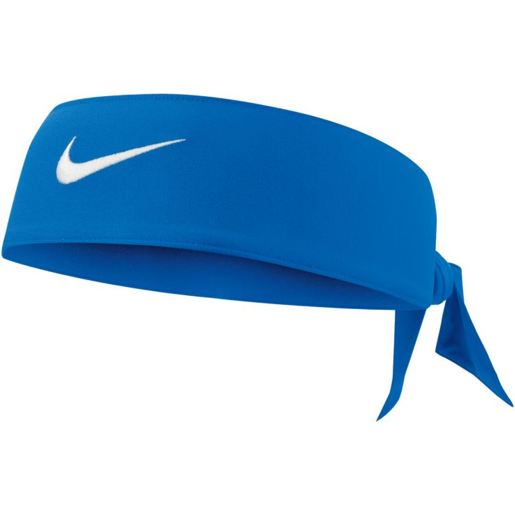 Blue Sports Headband Tie Bandana With Swoosh Logo PNG Image With Transparency