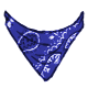 Tiny Blue Paisley Neck Bandana Icon Small PNG
