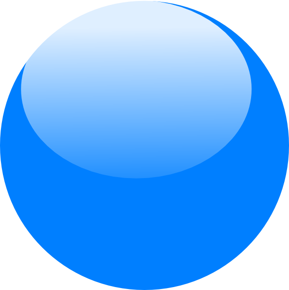 Glossy Blue Bubble Sphere Ball With Shine Transparent Background PNG Image