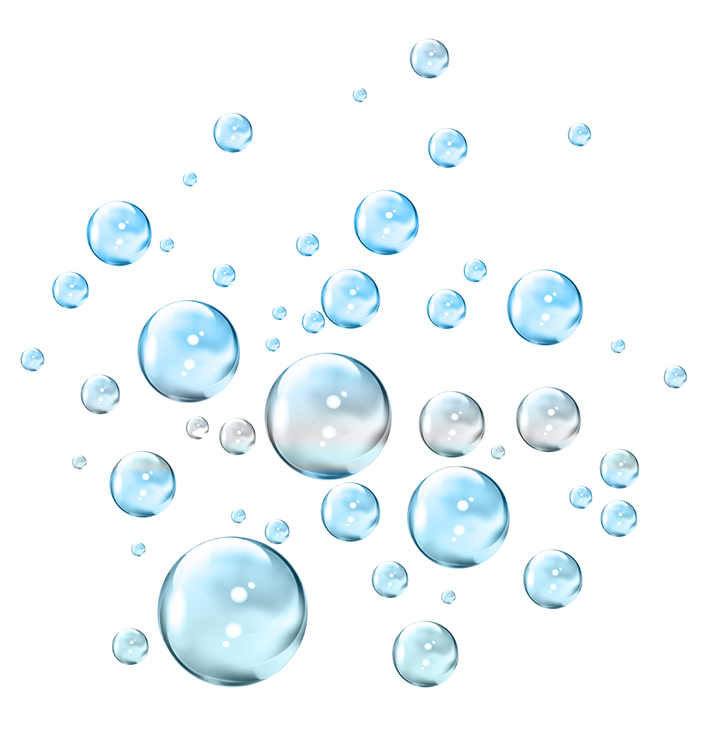 Scattered Clear Water Bubbles Underwater Droplets PNG Overlay
