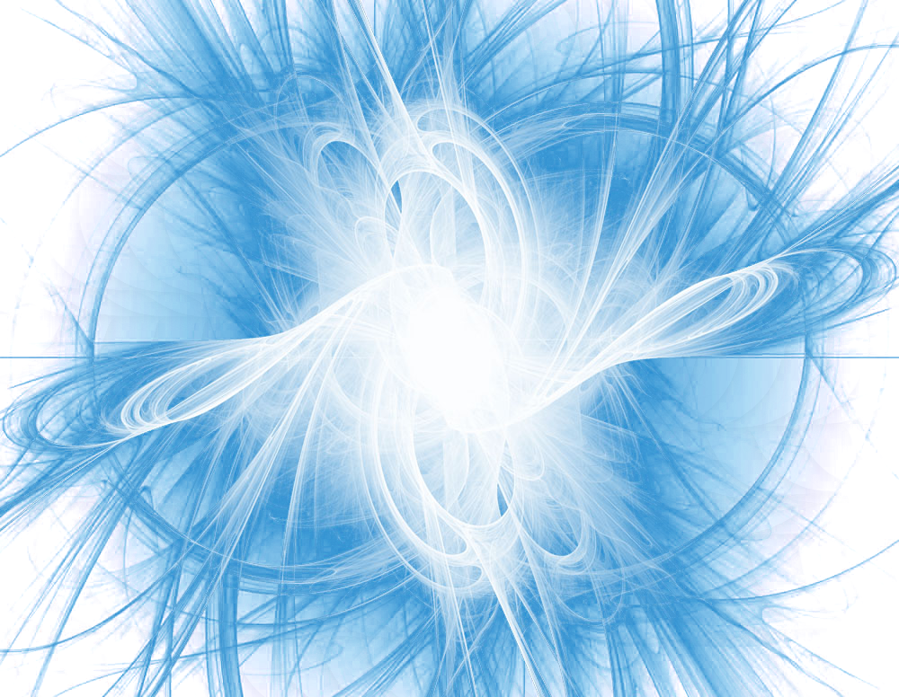 Blue Energy Explosion Light Burst Swirl Effect PNG Graphic