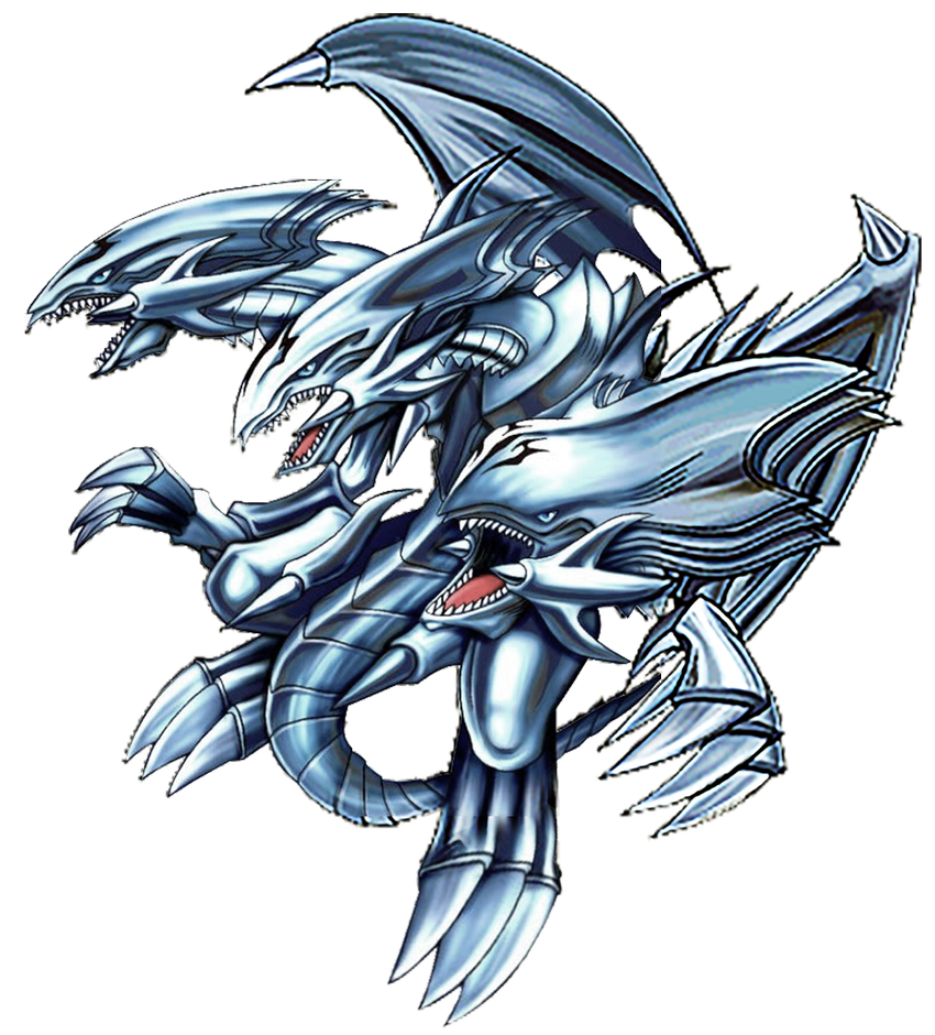 Blue Eyes Ultimate Dragon Three Headed Yu Gi Oh PNG Picture