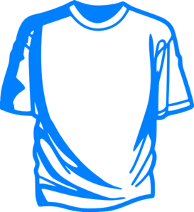 Blue Outline T Shirt Sketch Line Drawing PNG Icon