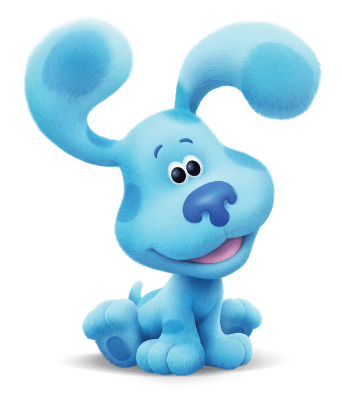 Blues Clues And You Blue Puppy Sitting 3D Render PNG Free Download