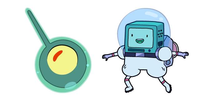 BMO In Astronaut Space Suit With Frying Pan Adventure Time PNG