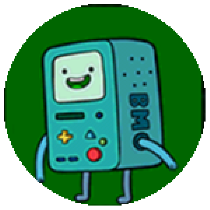 BMO In Green Circle Badge Adventure Time Icon PNG