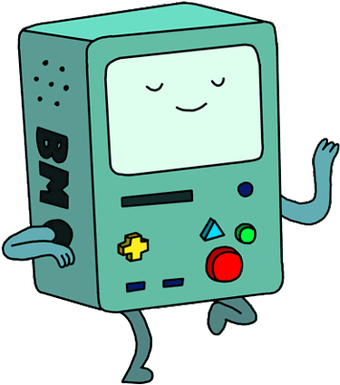 BMO Walking Happily Adventure Time Character PNG File