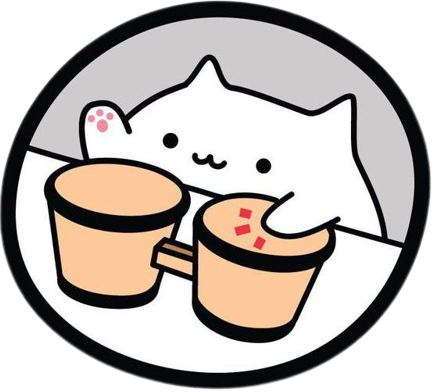 Bongo Cat Playing Bongo Drums Round Badge PNG Clipart