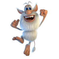 Booba Jumping Happy Excited Small Cartoon PNG Icon