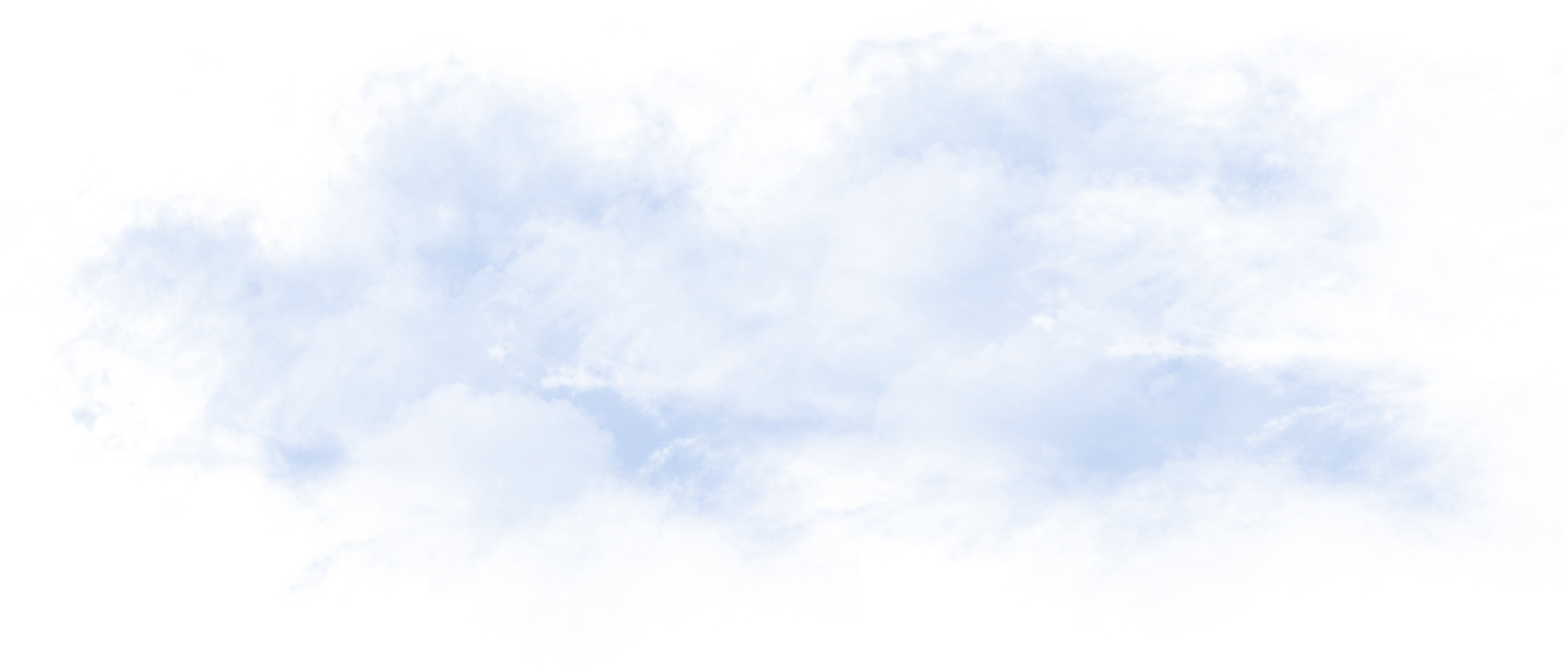 Wispy Pale Blue Cloud Cluster