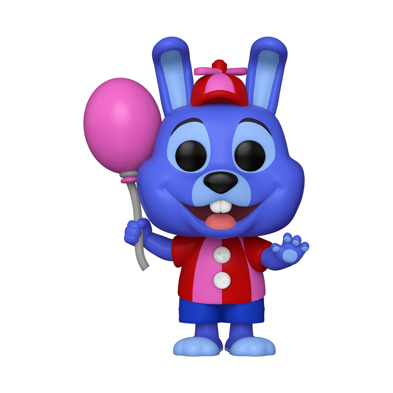 Blue Bunny Figure with Pink Balloon