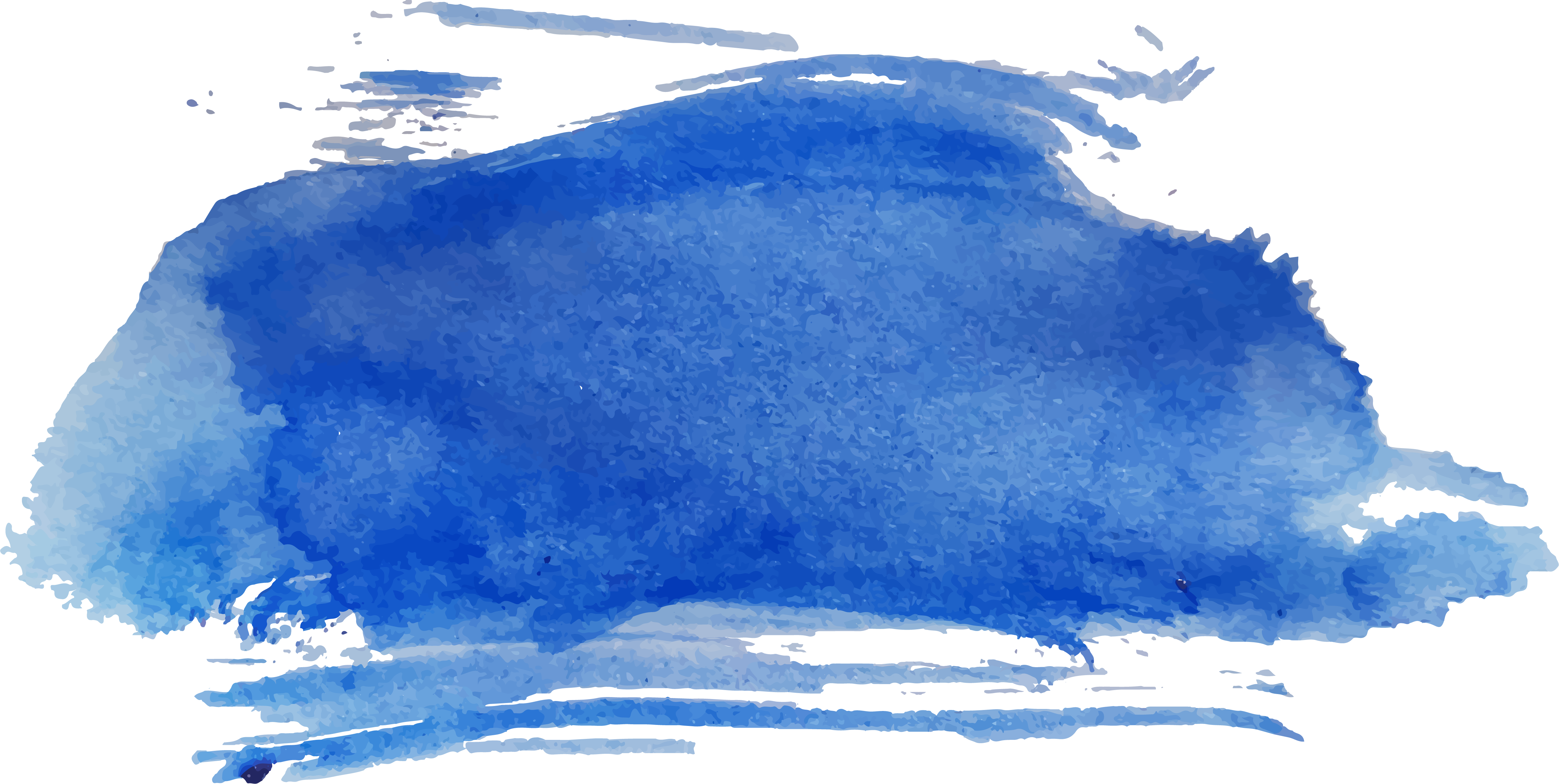 Cobalt Blue Watercolor Brush Stroke Texture