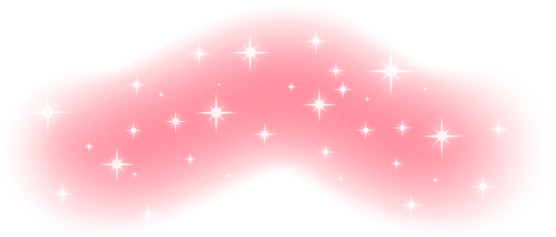 Soft Pink Glow with White Sparkle Stars