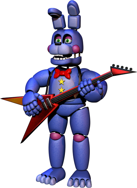Purple Animatronic Bunny with Red Flying V Guitar